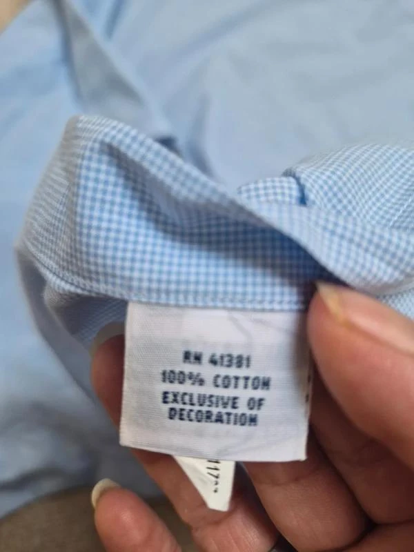 Pastel Blue Polo Ralph Lauren Oxford Shirt Size 16 – photo 13